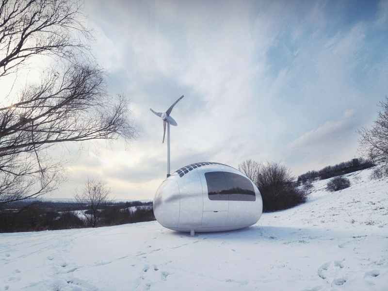 Illustration for article titled You Can Take this Little Wind and Solar Powered Home Anywhere